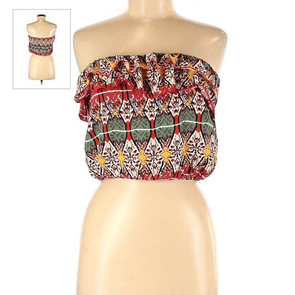 Tribal print tube top